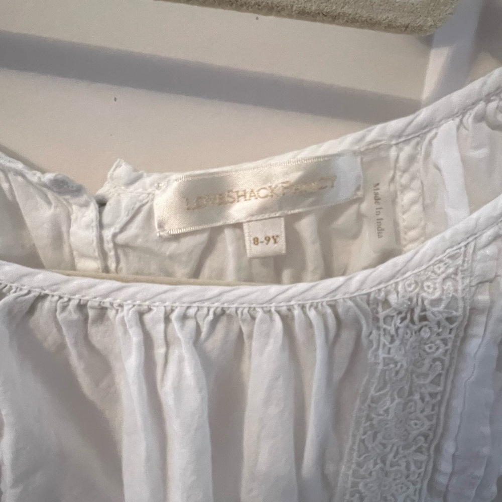 LoveShackFancy White Kids Tank Top - Picture 2 of 3